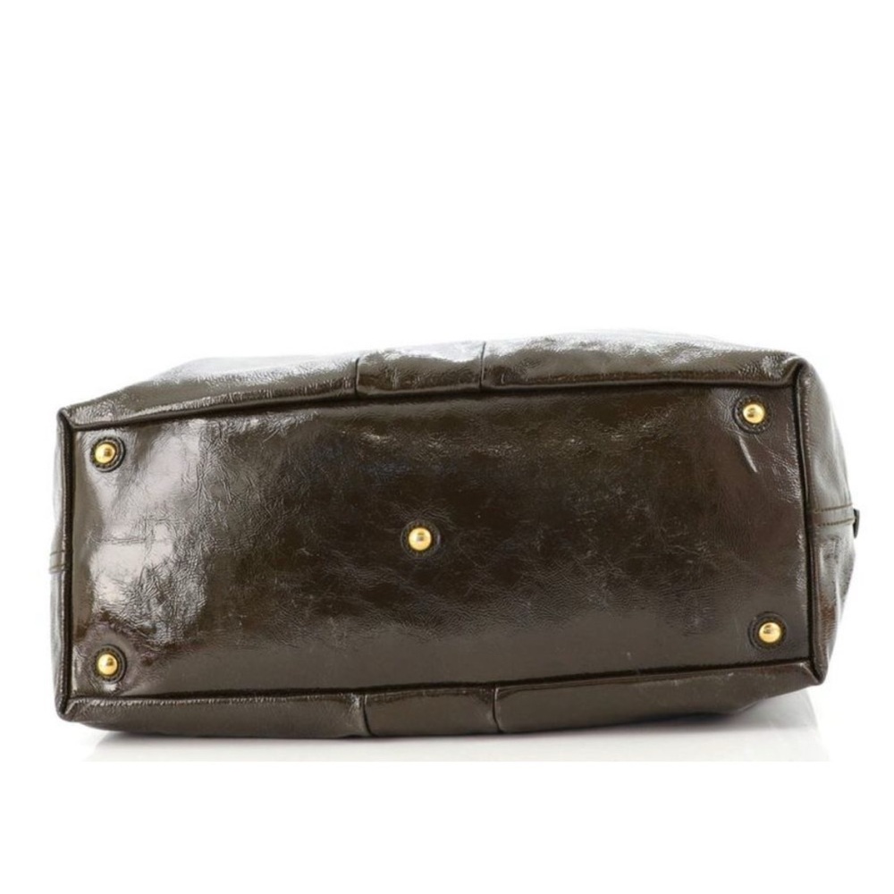 Saint Laurent Easy Y Satchel Patent
Medium Olive Green Brown - Picture 6 of 7